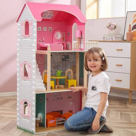  Drewniany Domek dla Lalek Rebeca Wonder Toy