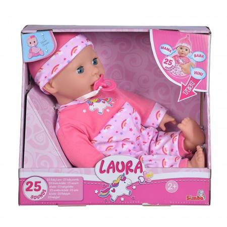  Lalka Laura z Łaskotkami 25 Dźwięki 38 cm SIMBA