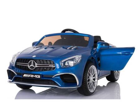  Niebieski Lakierowany  Mercedes SL65 Auto na Akumulator