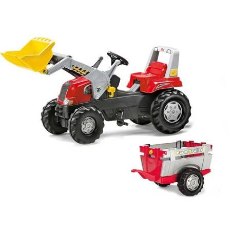  Traktor na Pedały Przyczepa Łyżka Rolly Toys 