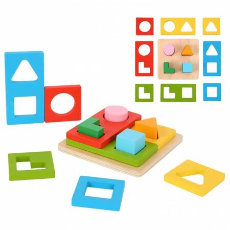  Układanka Montessori Kształty i Kolory TOOKY TOY