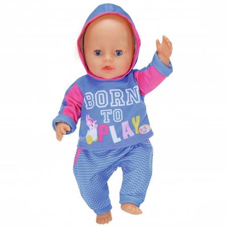 Baby Born Ubranko Dres do Joggingu dla Lalki 43 cm Niebieskie