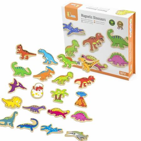 Drewniane  Magnesy  Dinozaury Viga Toys 