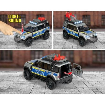 MAJORETTE Grand Land Rover Policja 12,5cm