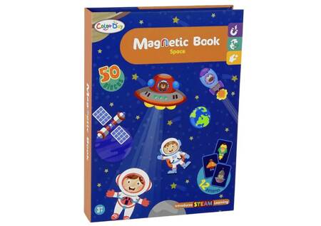 Magnetyczna Układanka Książka Kosmos Gwiazdy