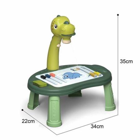 WOOPIE Tablica do Rysowania z Grą Planszową Dinozaur
