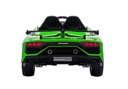 Zielone Lamborghini Aventador Auto na Akumulator 